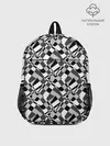 Рюкзак детский / Черно-белый абстрактный узор