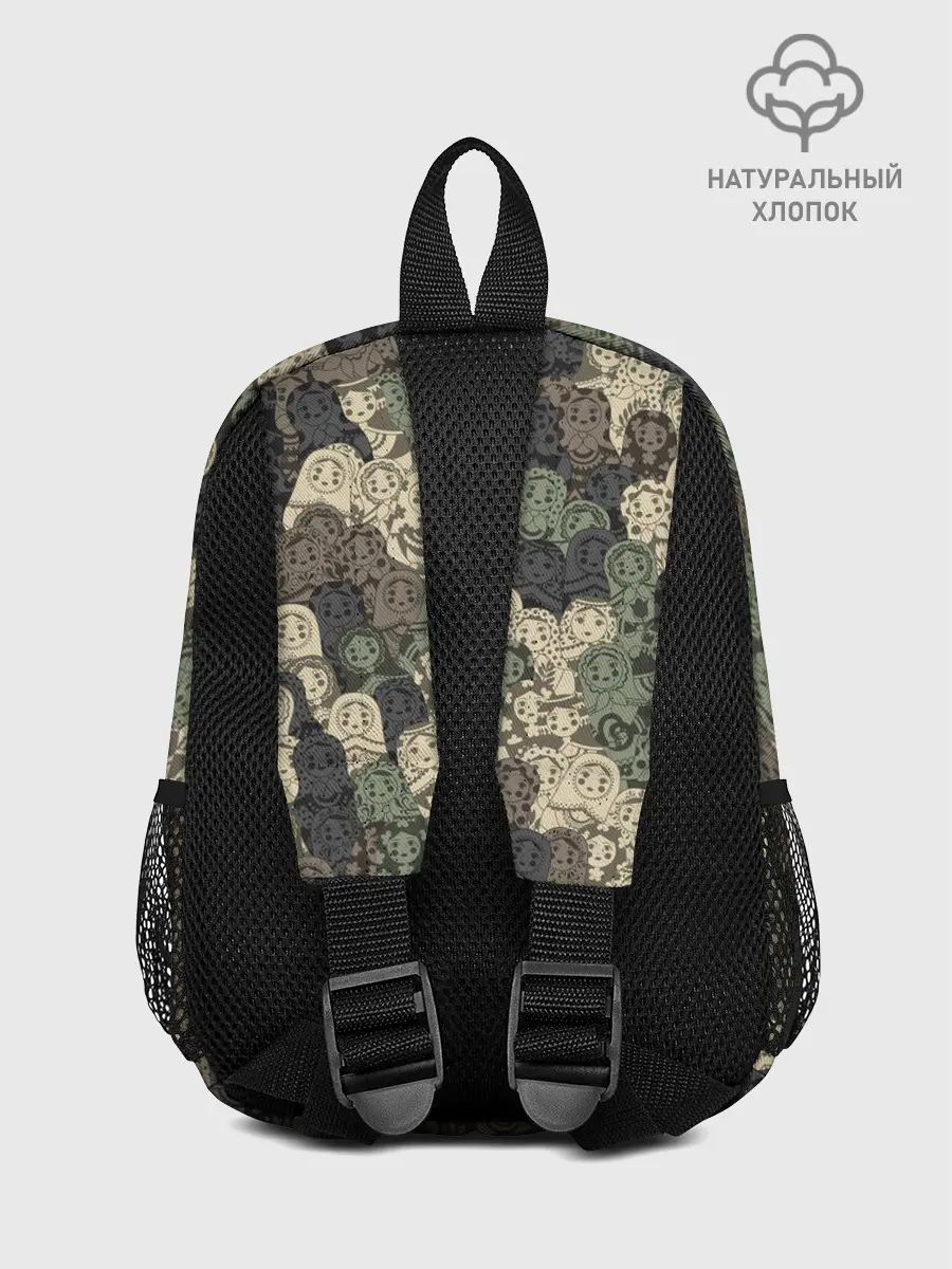 Рюкзак детский / Камуфляж из матрёшек