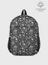 Рюкзак детский / Кружевной черно белый узор