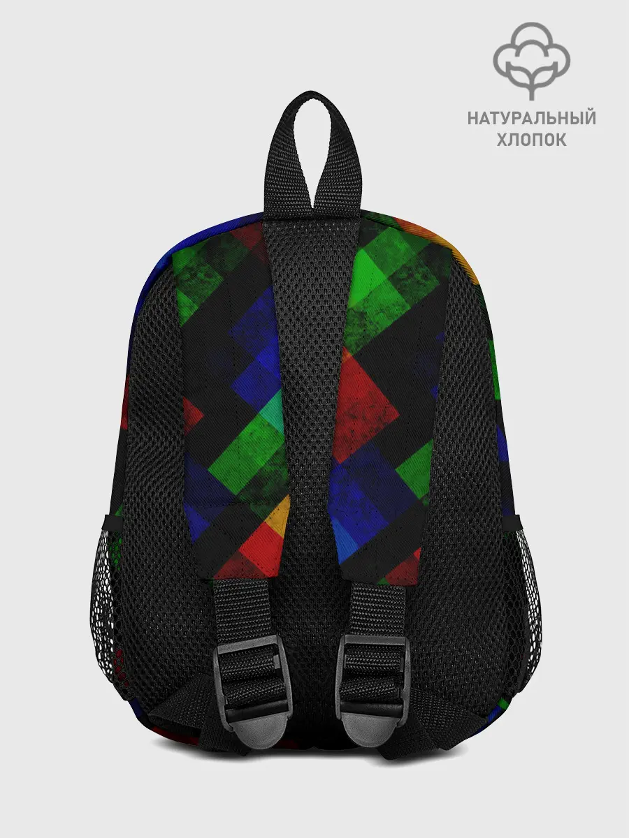 Рюкзак детский / Разноцветный мраморный узор