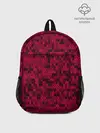 Рюкзак детский / Красно-черный абстрактный узор