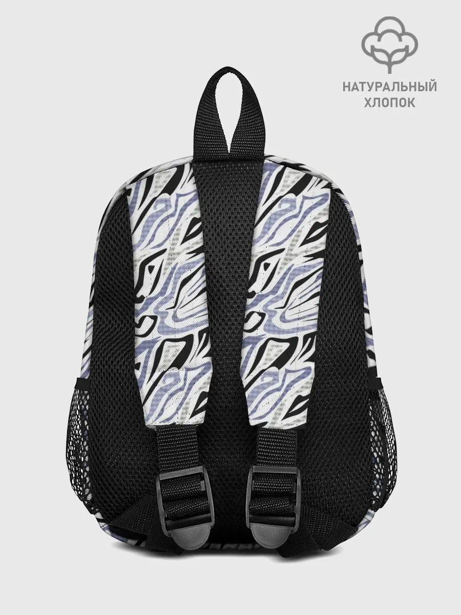 Рюкзак детский / Абстрактный сиренево-черный