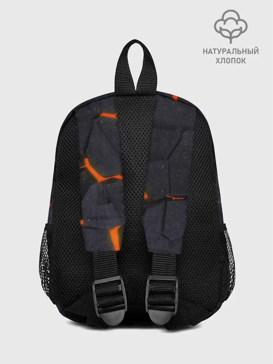 Рюкзак детский / ТРЕЩИНЫ ЗЕМЛИ | 3D CRACKS | НЕОН