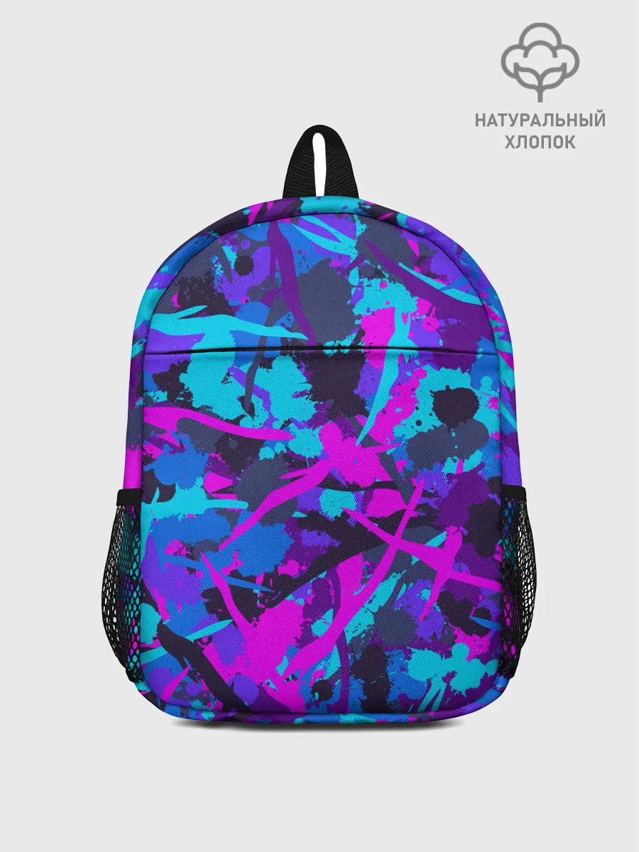Рюкзак детский / Неоновые кляксы