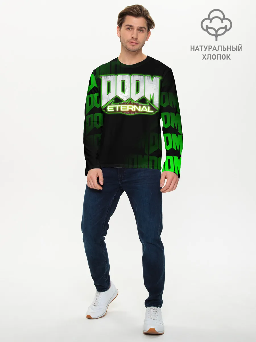 Мужской лонгслив базовый / DOOM: ETERNAL.