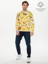 Мужской лонгслив базовый / Смайлы.