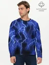 Мужской лонгслив базовый / МОЛНИЯ NEON