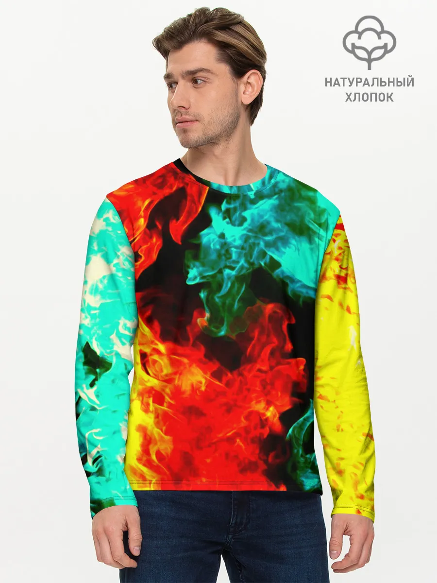 Мужской лонгслив базовый / БИТВА ОГНЕЙ