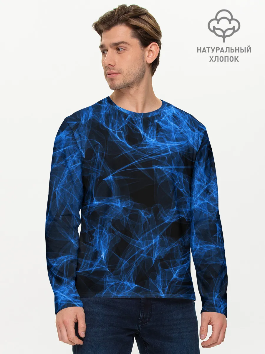 Мужской лонгслив базовый / NEON SMOKES STRIPES