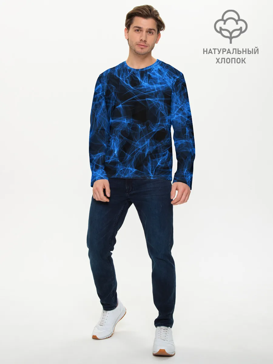 Мужской лонгслив базовый / NEON SMOKES STRIPES