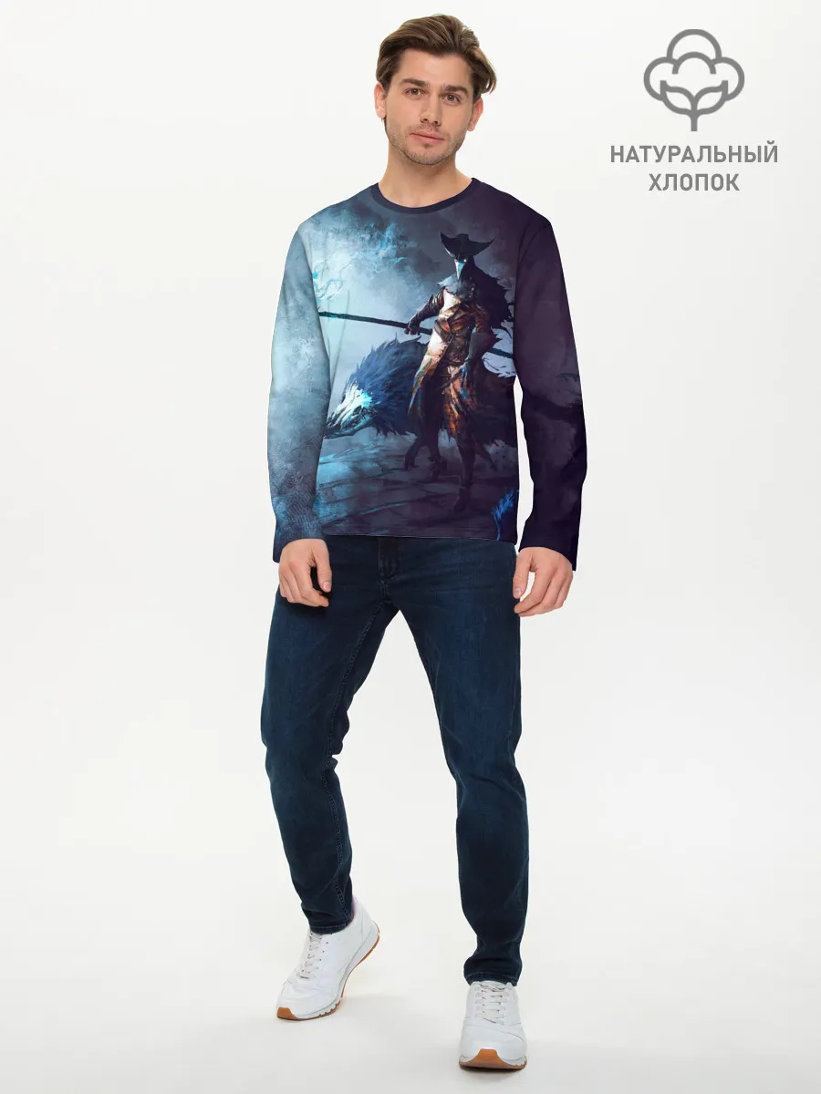 Мужской лонгслив базовый / Plague Doctor painting