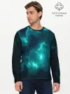 Мужской лонгслив базовый / НЕОНОВЫЙ КОСМОС | NEON SPACE