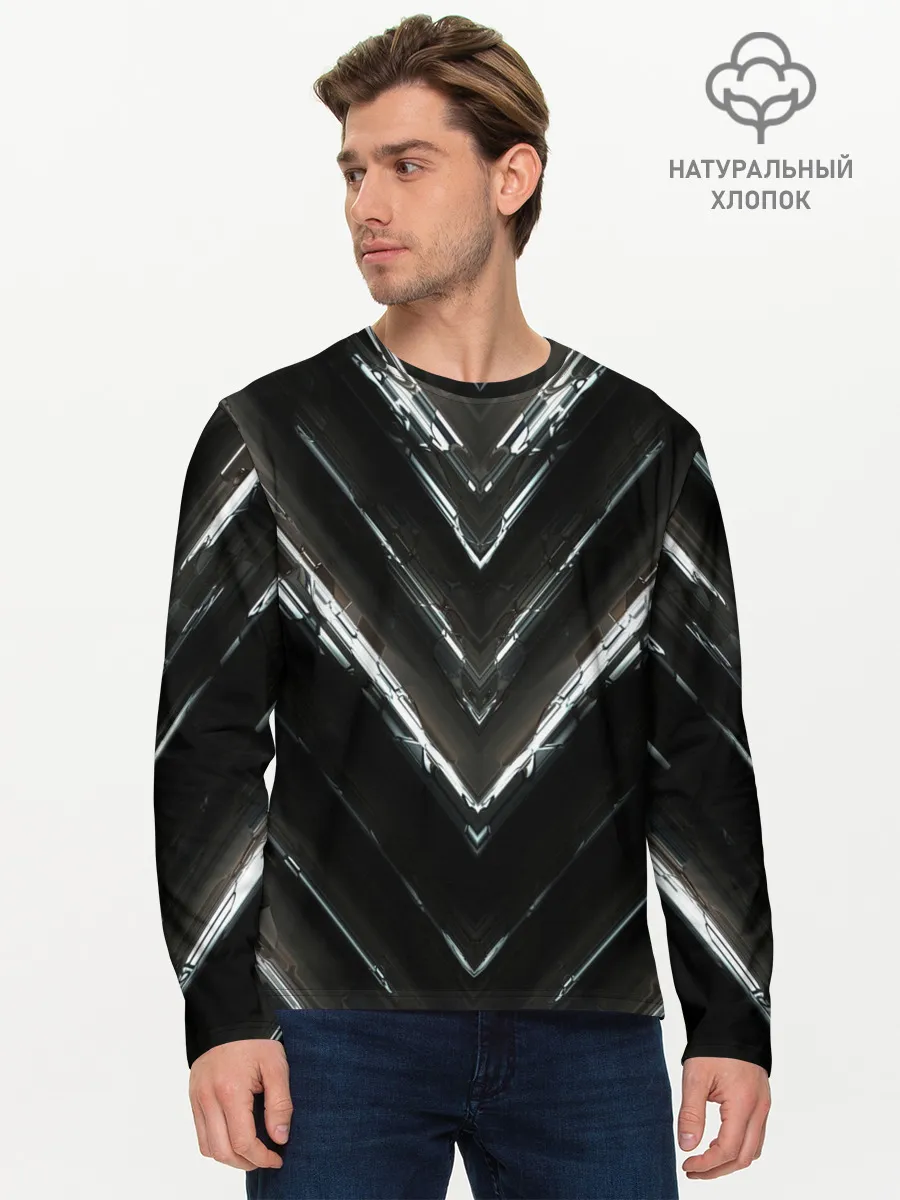 Мужской лонгслив базовый / МЕТАЛЛИЧЕСКАЯ БРОНЯ