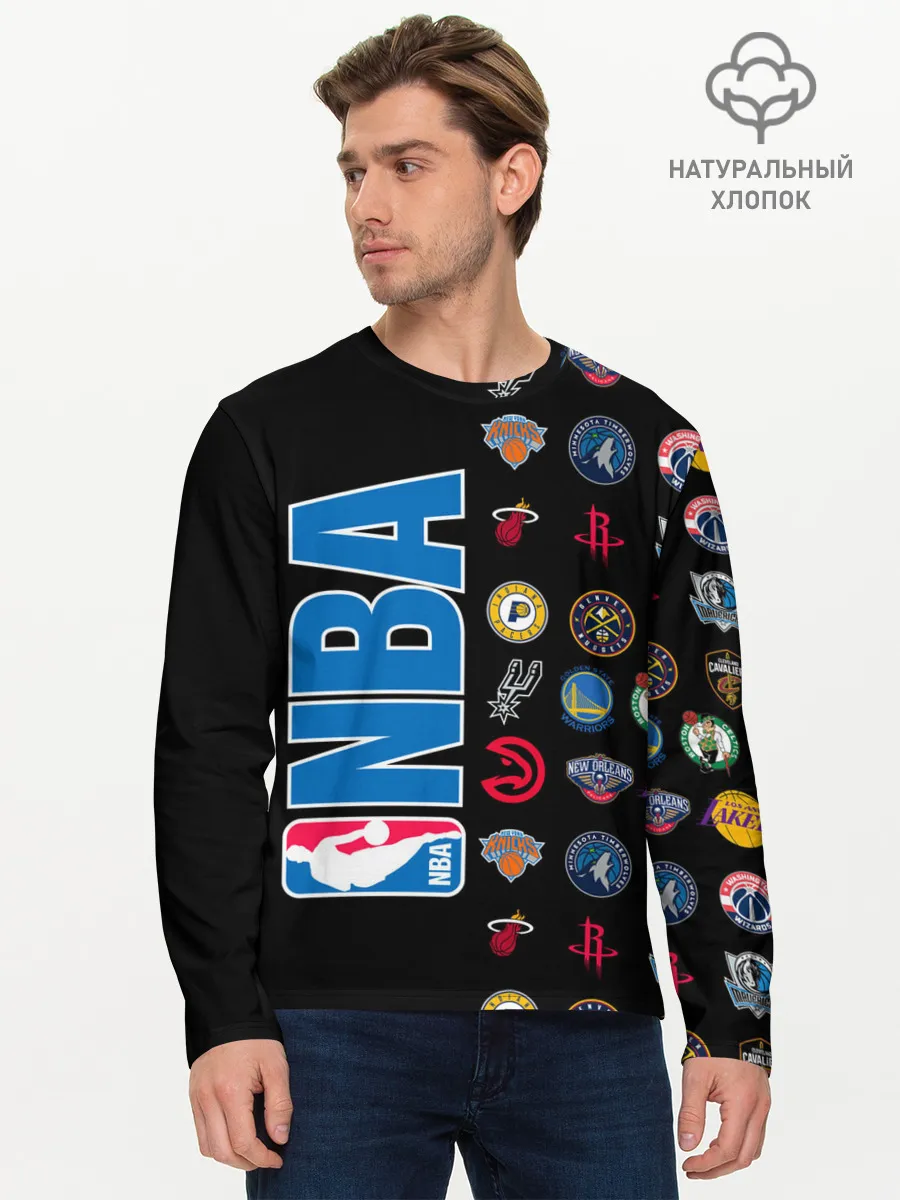 Мужской лонгслив базовый / NBA