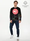 Мужской лонгслив базовый / Atlanta Hawks