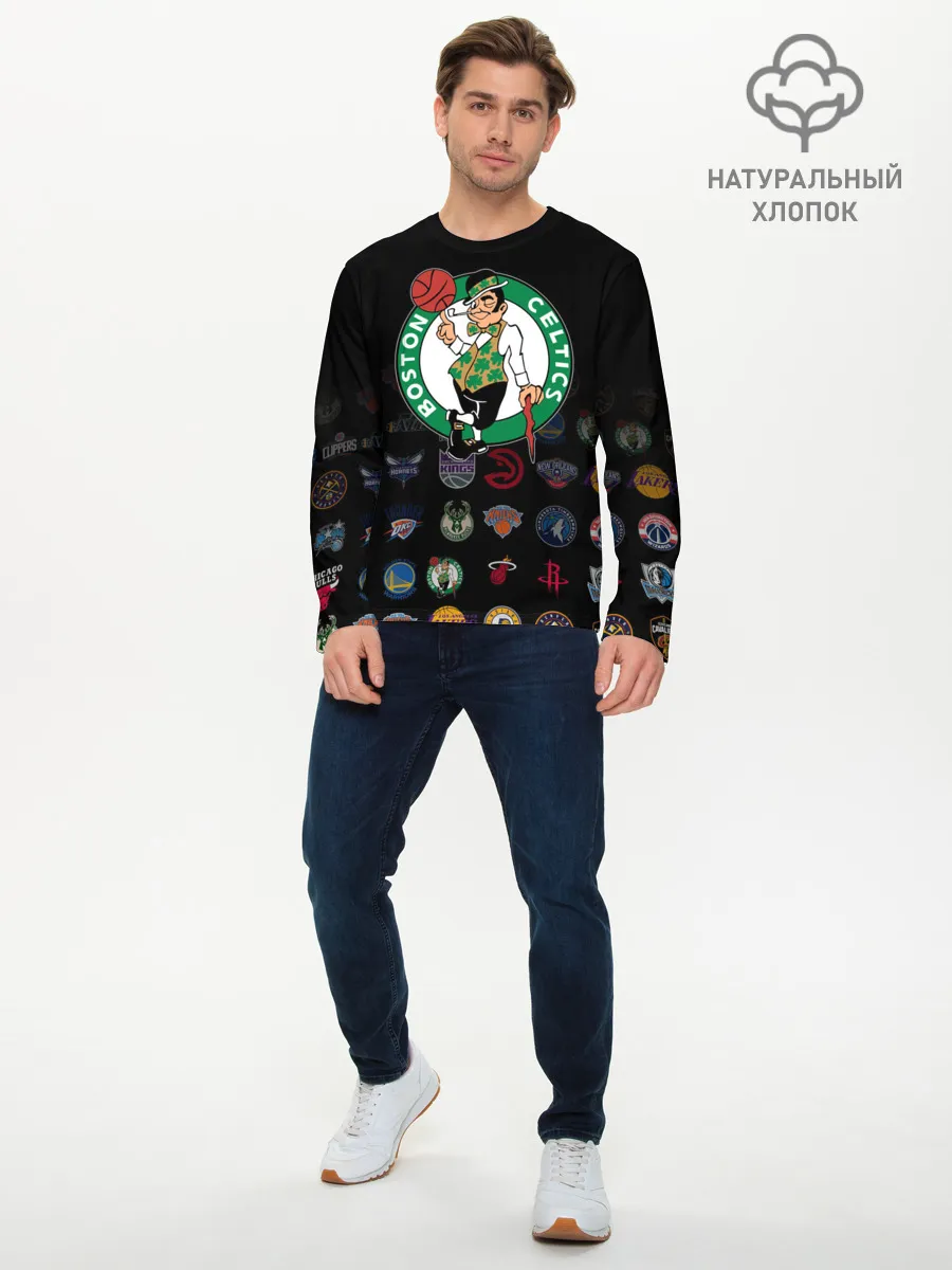 Мужской лонгслив базовый / Boston Celtics