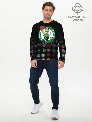 Мужской лонгслив базовый / Boston Celtics