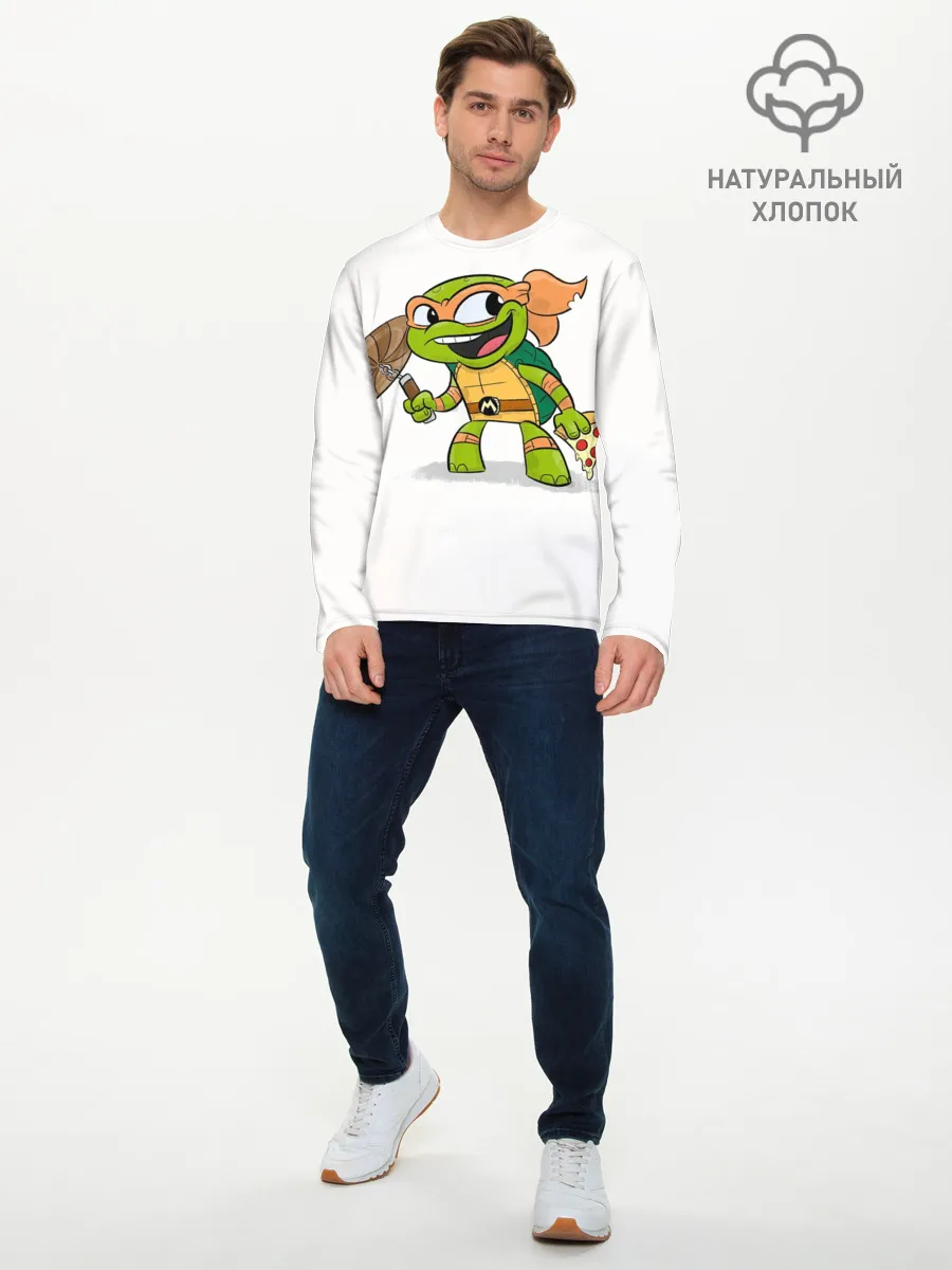 Мужской лонгслив базовый / ЧЕРЕПАШКИ МУТАНТЫ НИНДЗЯ