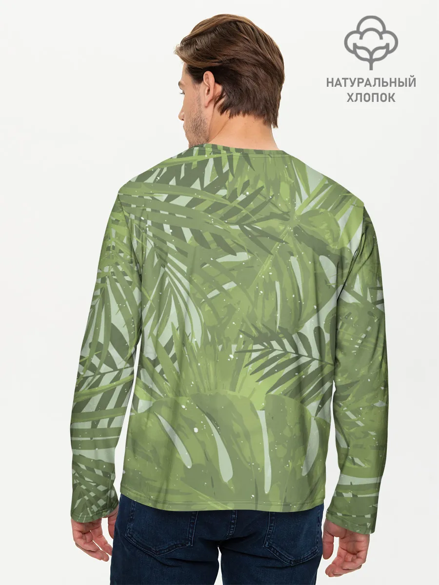 Мужской лонгслив базовый / Я из джунглей