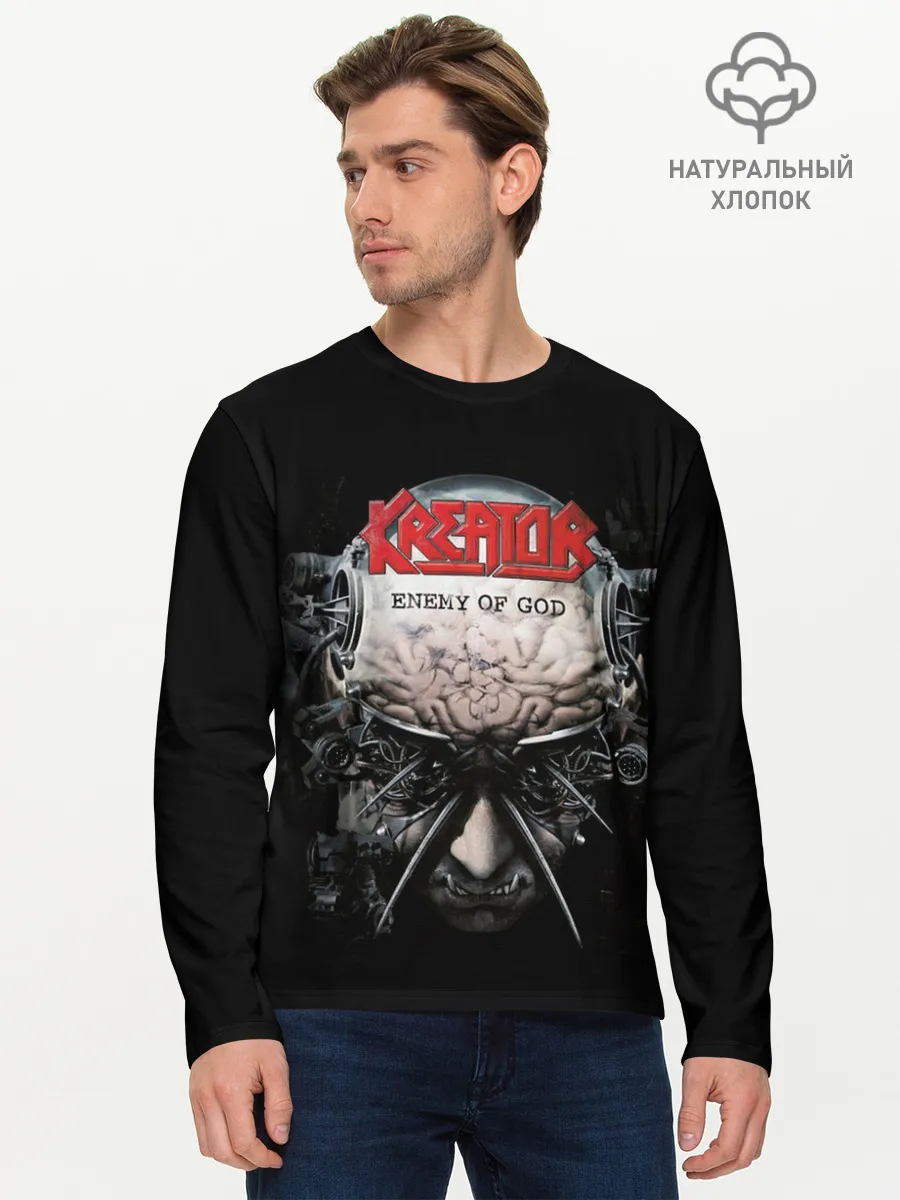 Мужской лонгслив базовый / Kreator 3