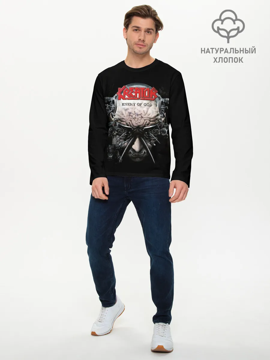 Мужской лонгслив базовый / Kreator 3