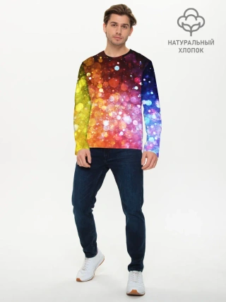 Мужской лонгслив базовый / Боке