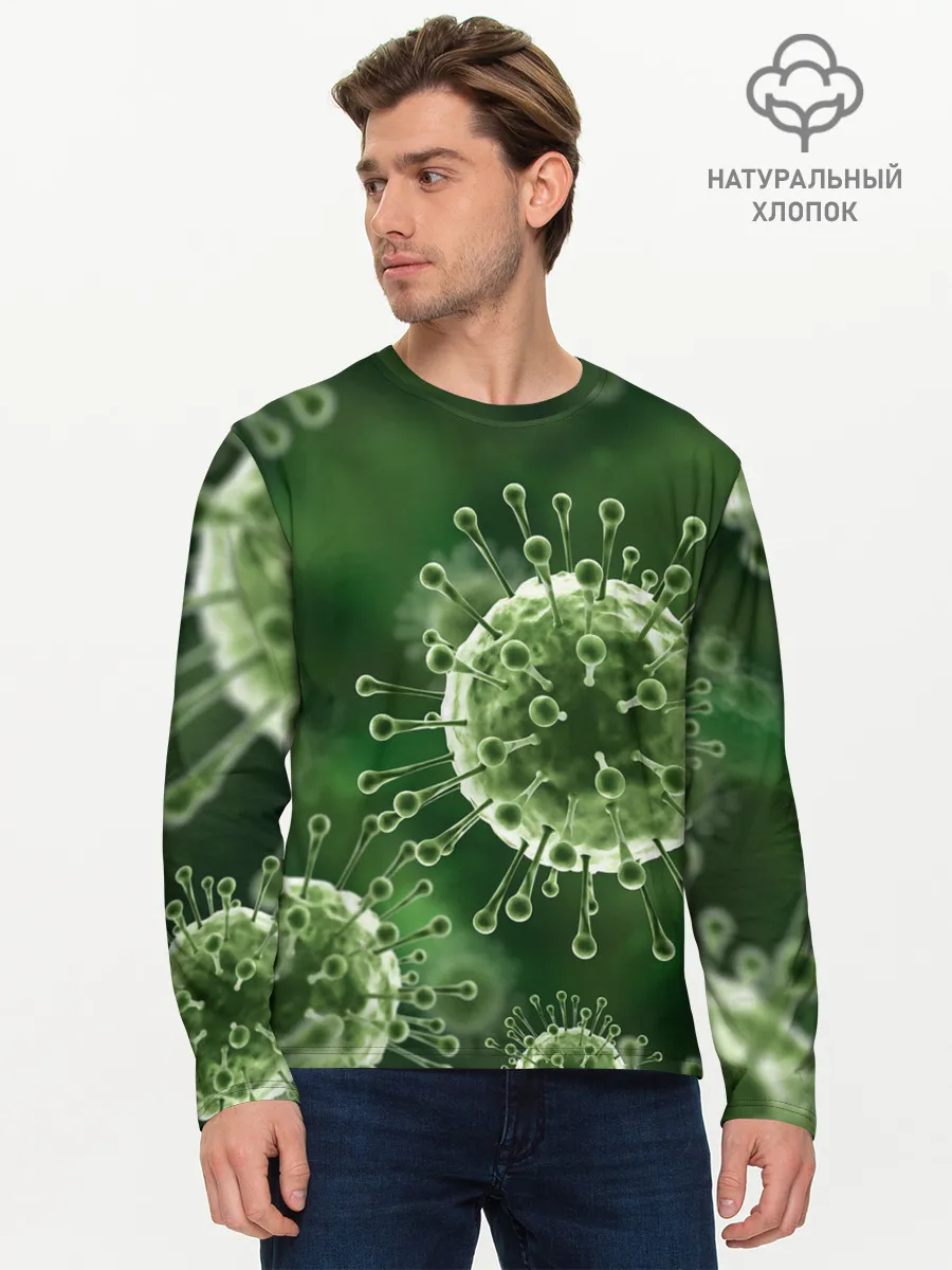 Мужской лонгслив базовый / COVID-19