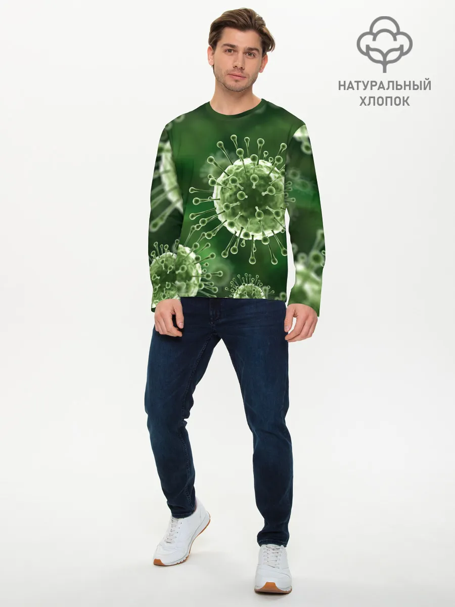 Мужской лонгслив базовый / COVID-19