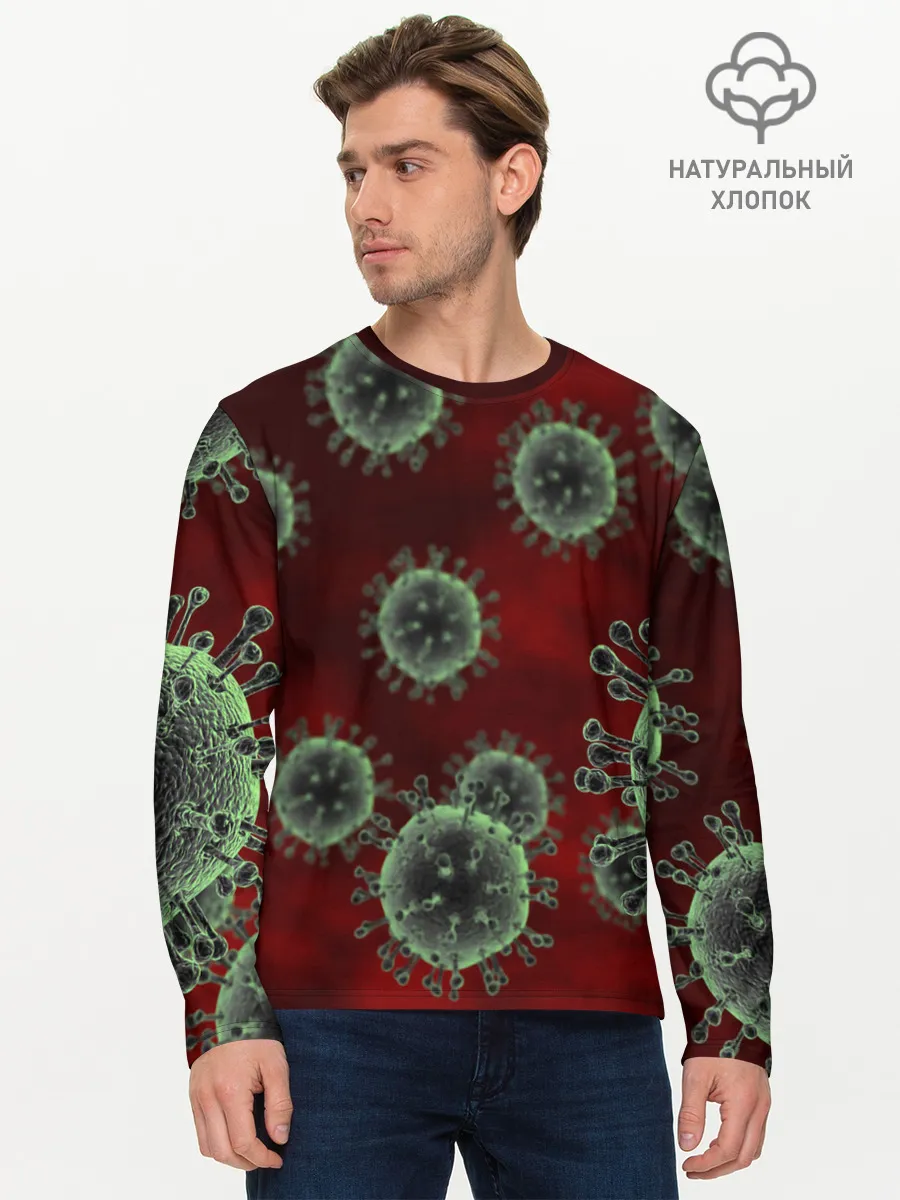 Мужской лонгслив базовый / COVID-19
