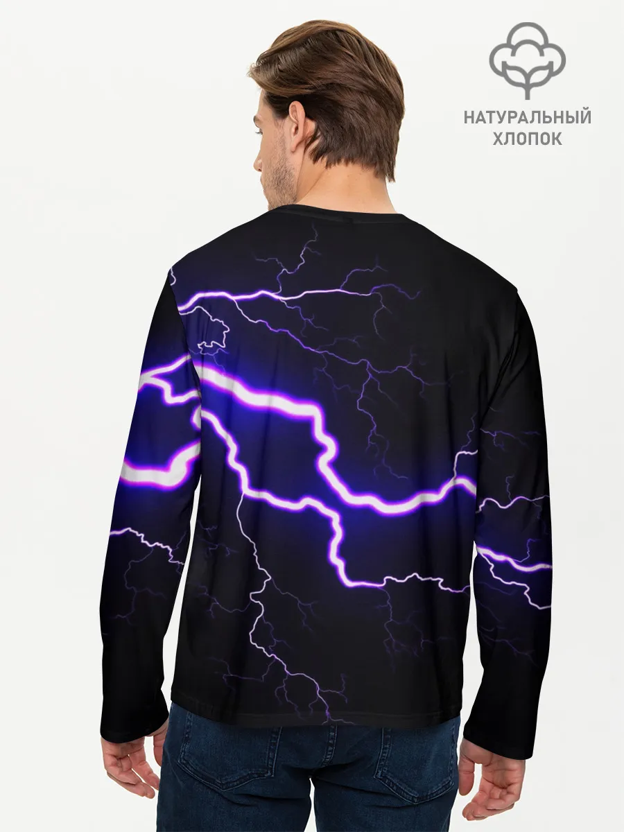 Мужской лонгслив базовый / УДАР МОЛНИИ