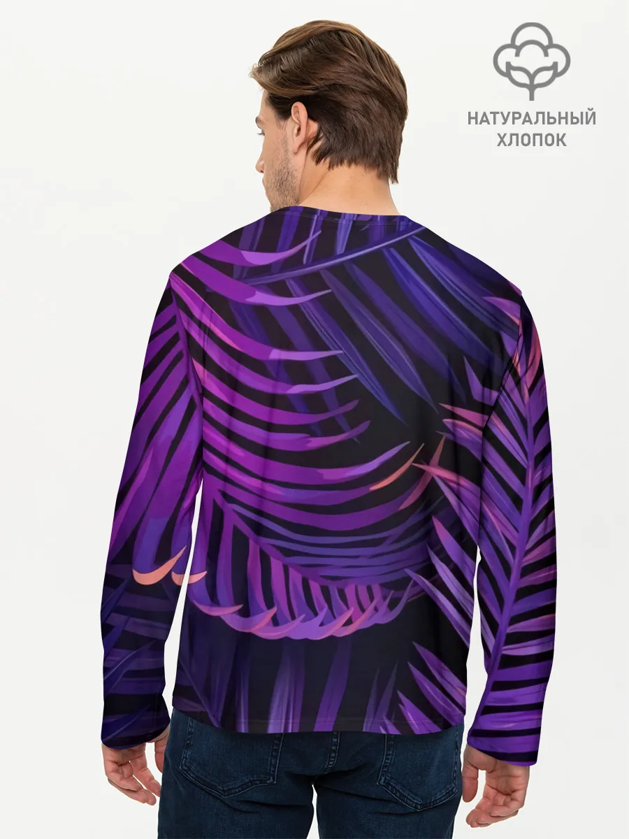 Мужской лонгслив базовый / Тропики