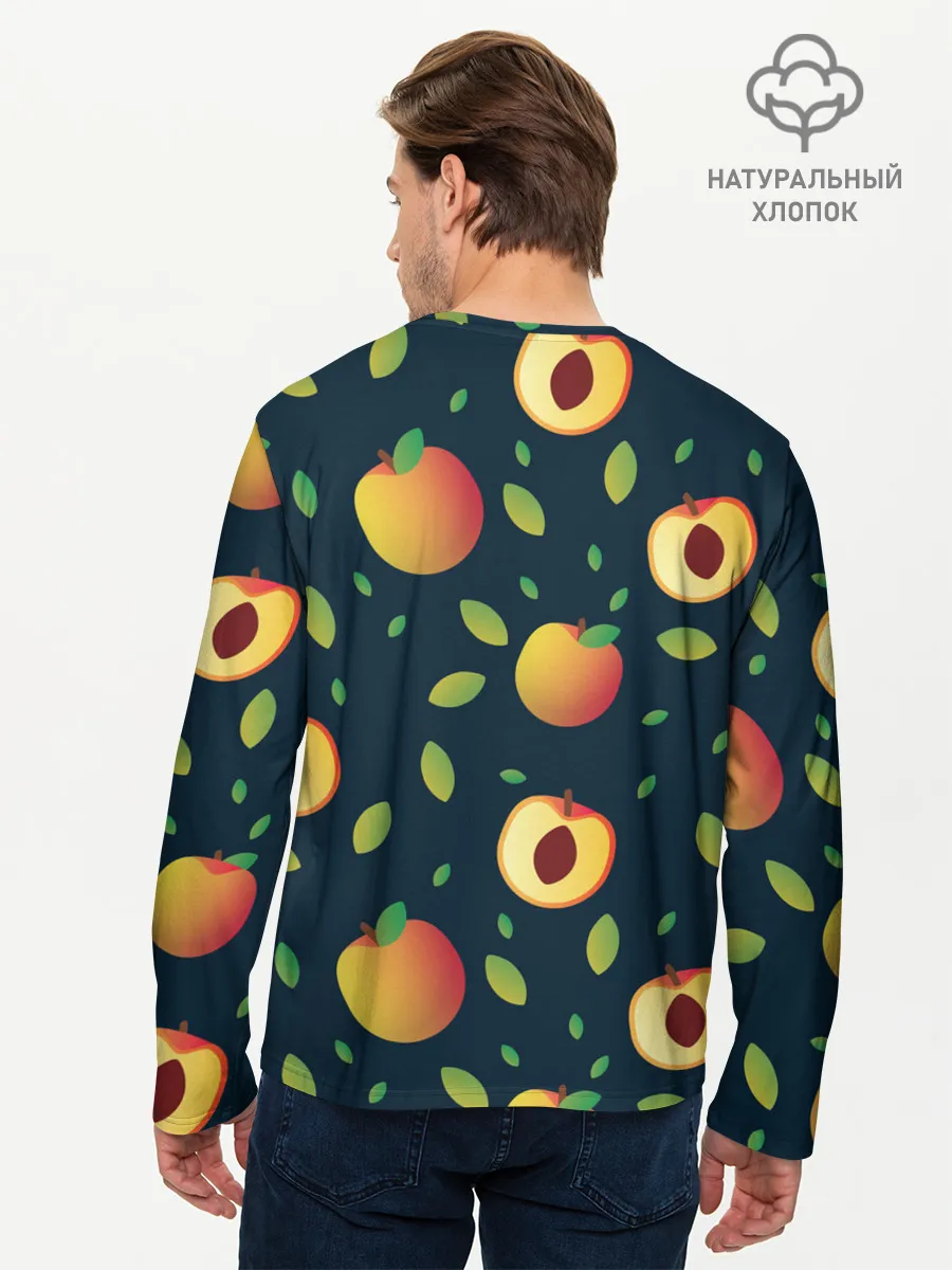 Мужской лонгслив базовый / Фруктовый арт