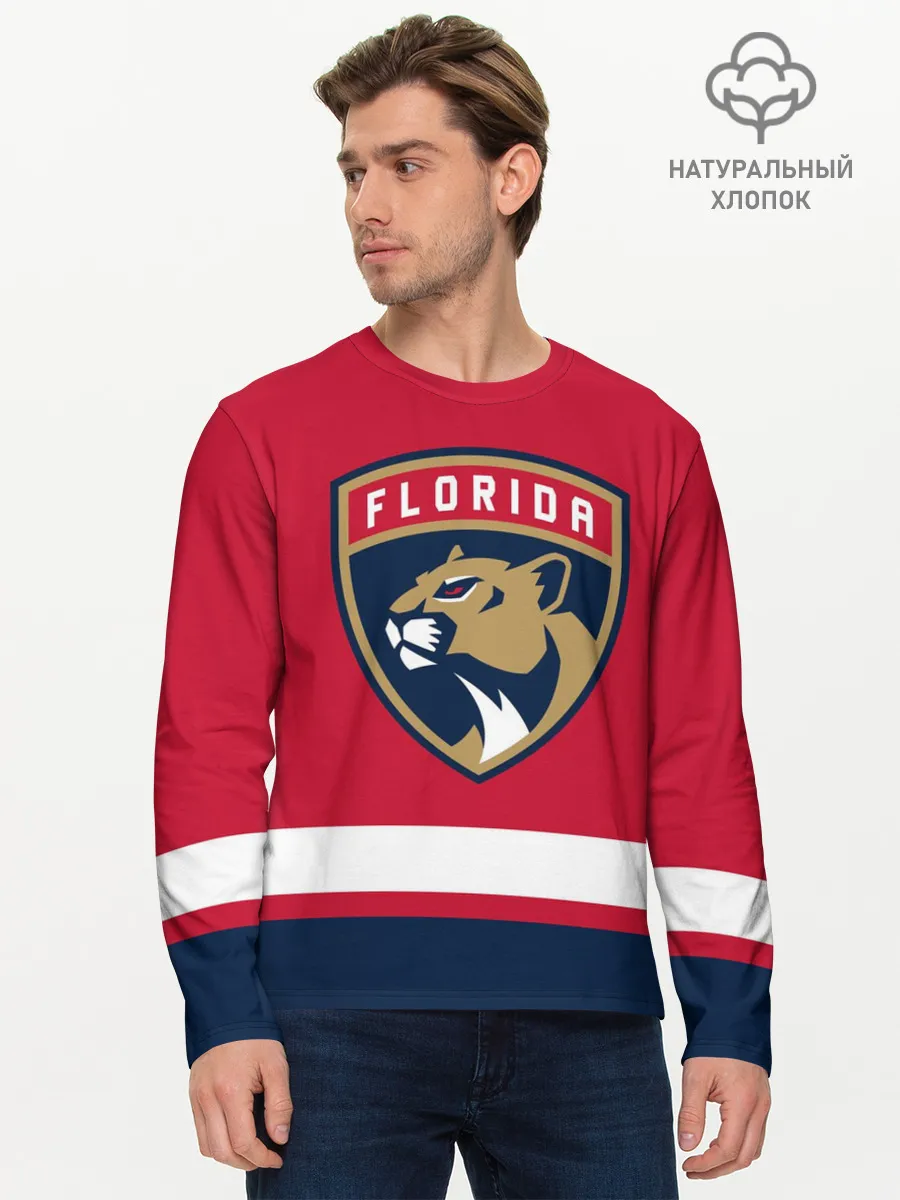 Мужской лонгслив базовый / Флорида Пантерз