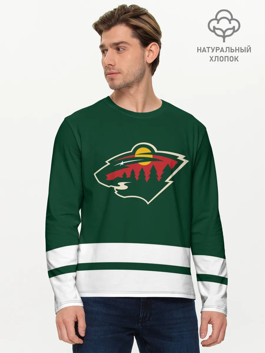 Мужской лонгслив базовый / Миннесота Уайлд