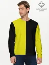 Мужской лонгслив базовый / BLACK YELLOW | ЧЕРНО ЖЕЛТЫЙ
