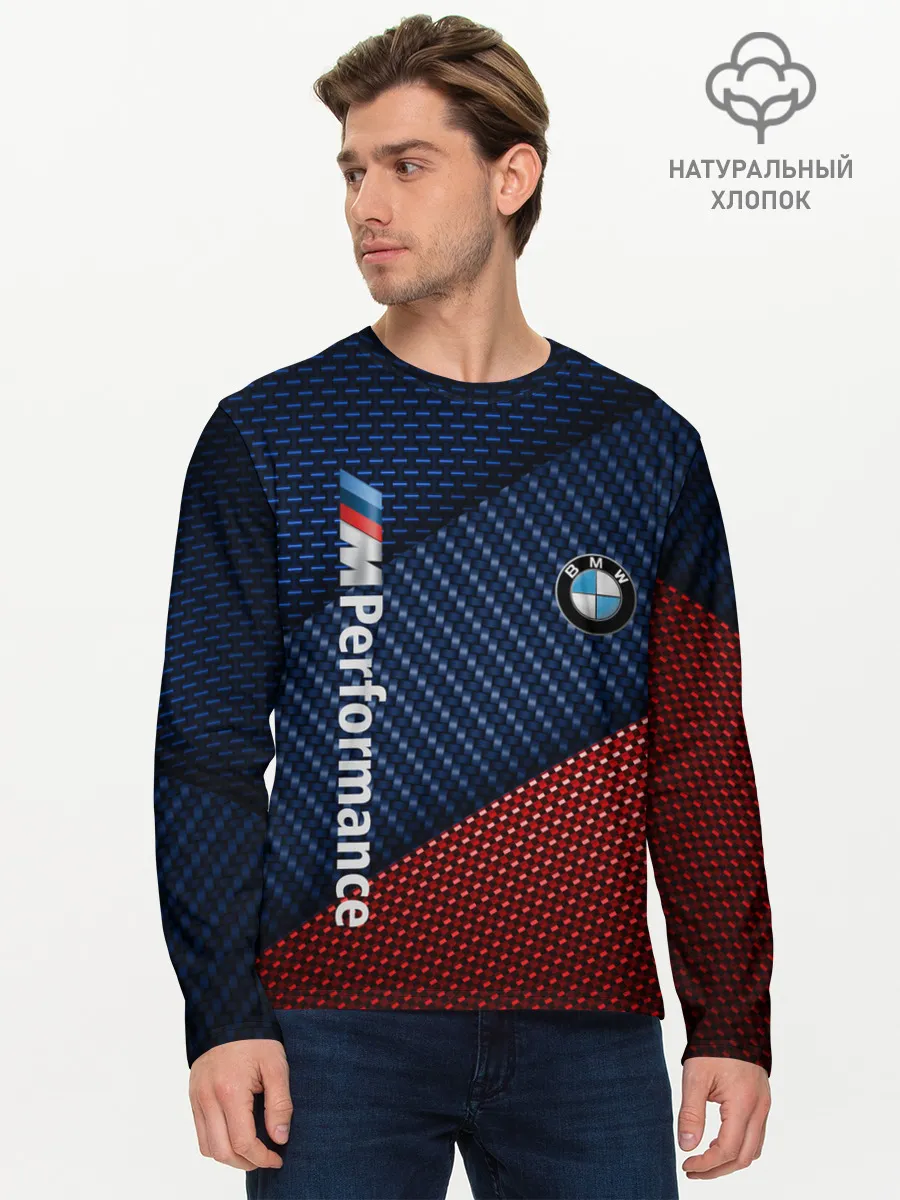 Мужской лонгслив базовый / BMW PERFORMANCE