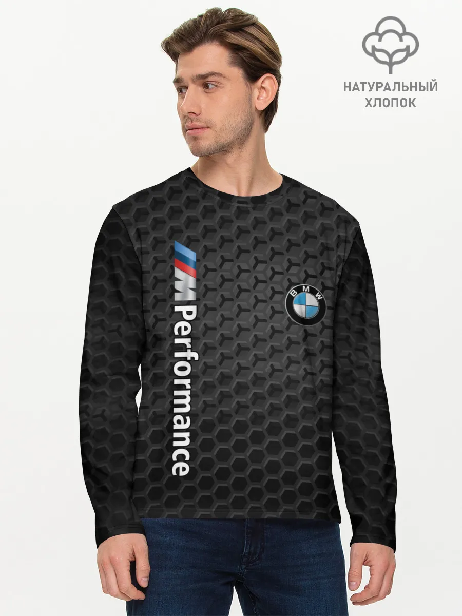 Мужской лонгслив базовый / BMW PERFORMANCE