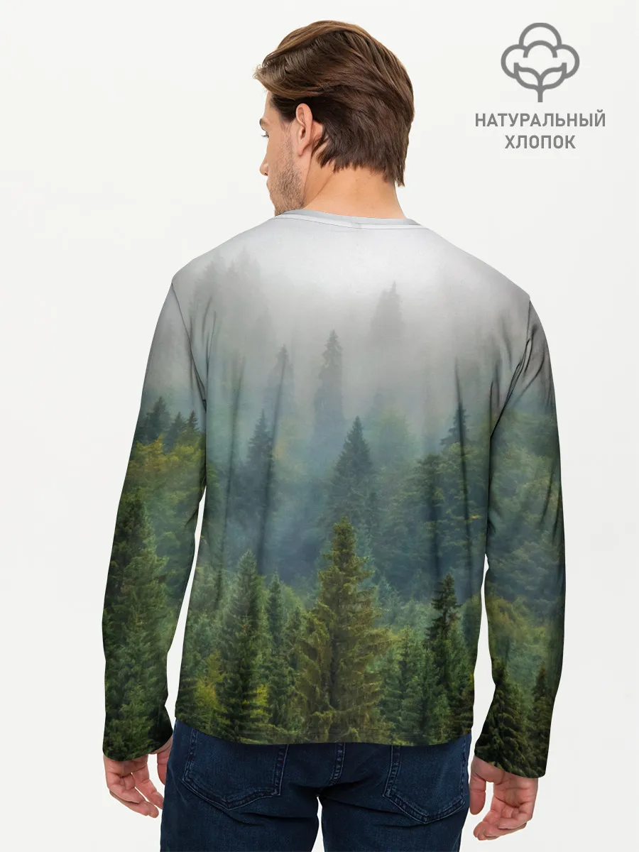 Мужской лонгслив базовый / Лес