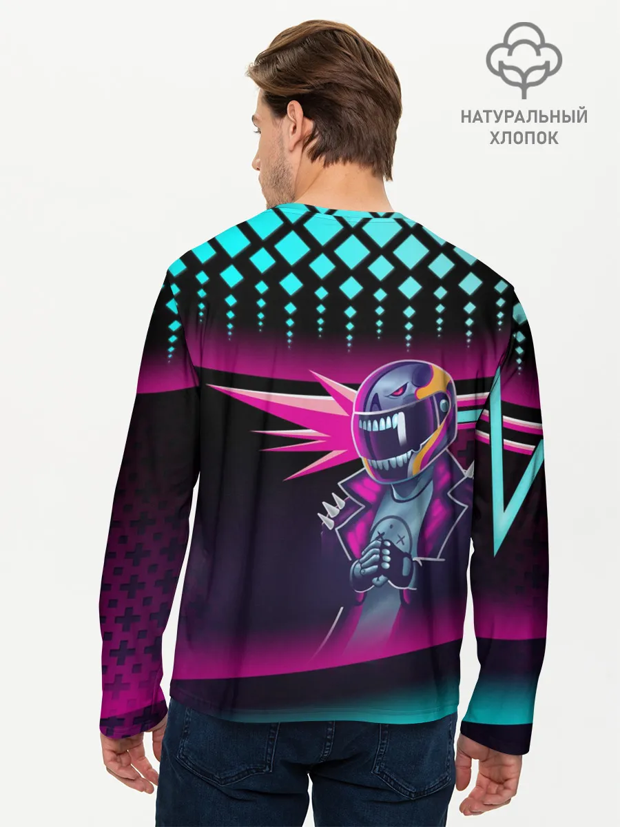 Мужской лонгслив базовый / НЕОНОВЫЙ ГОНЩИК