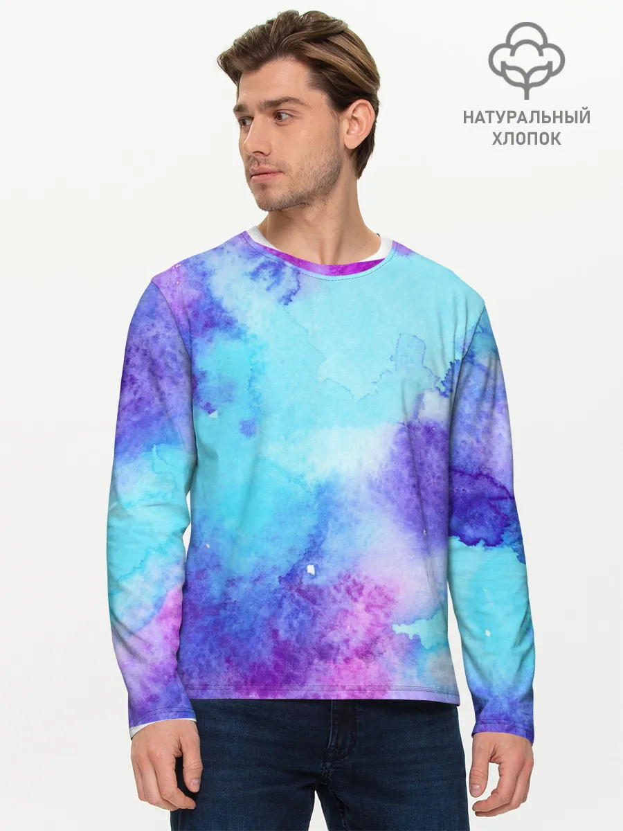 Мужской лонгслив базовый / Краски