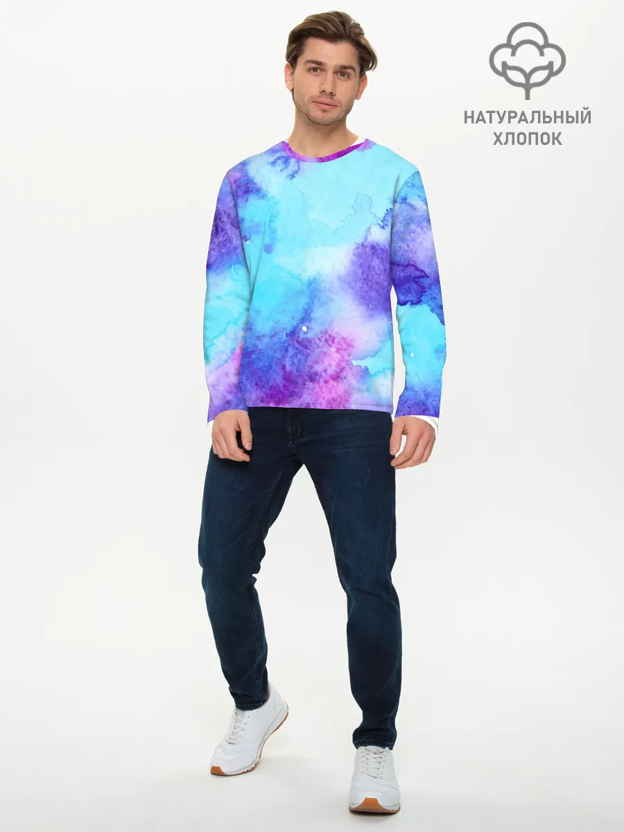 Мужской лонгслив базовый / Краски