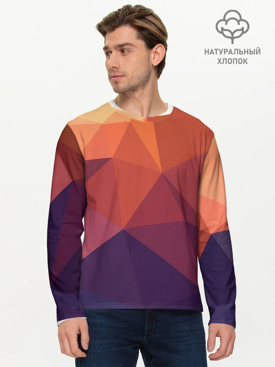 Мужской лонгслив базовый / Грани