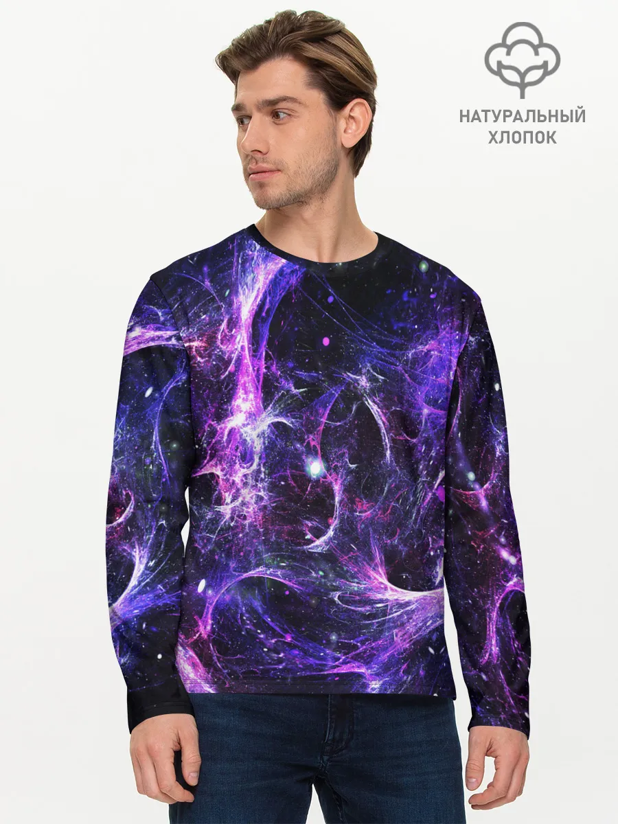 Мужской лонгслив базовый / SPACE STARS | КОСМОС ЗВЁЗДЫ