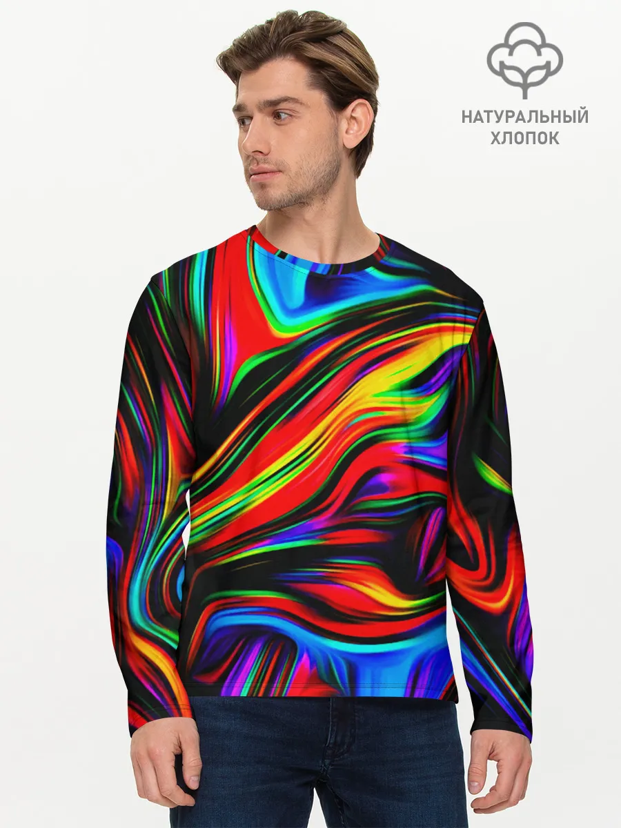 Мужской лонгслив базовый / ABSTRACT