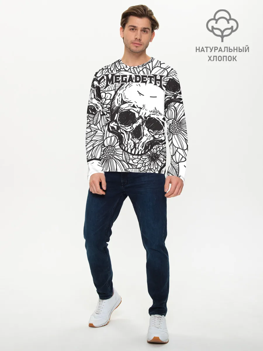 Мужской лонгслив базовый / Megadeth