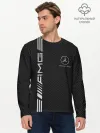 Мужской лонгслив базовый / Mercedes Carbon