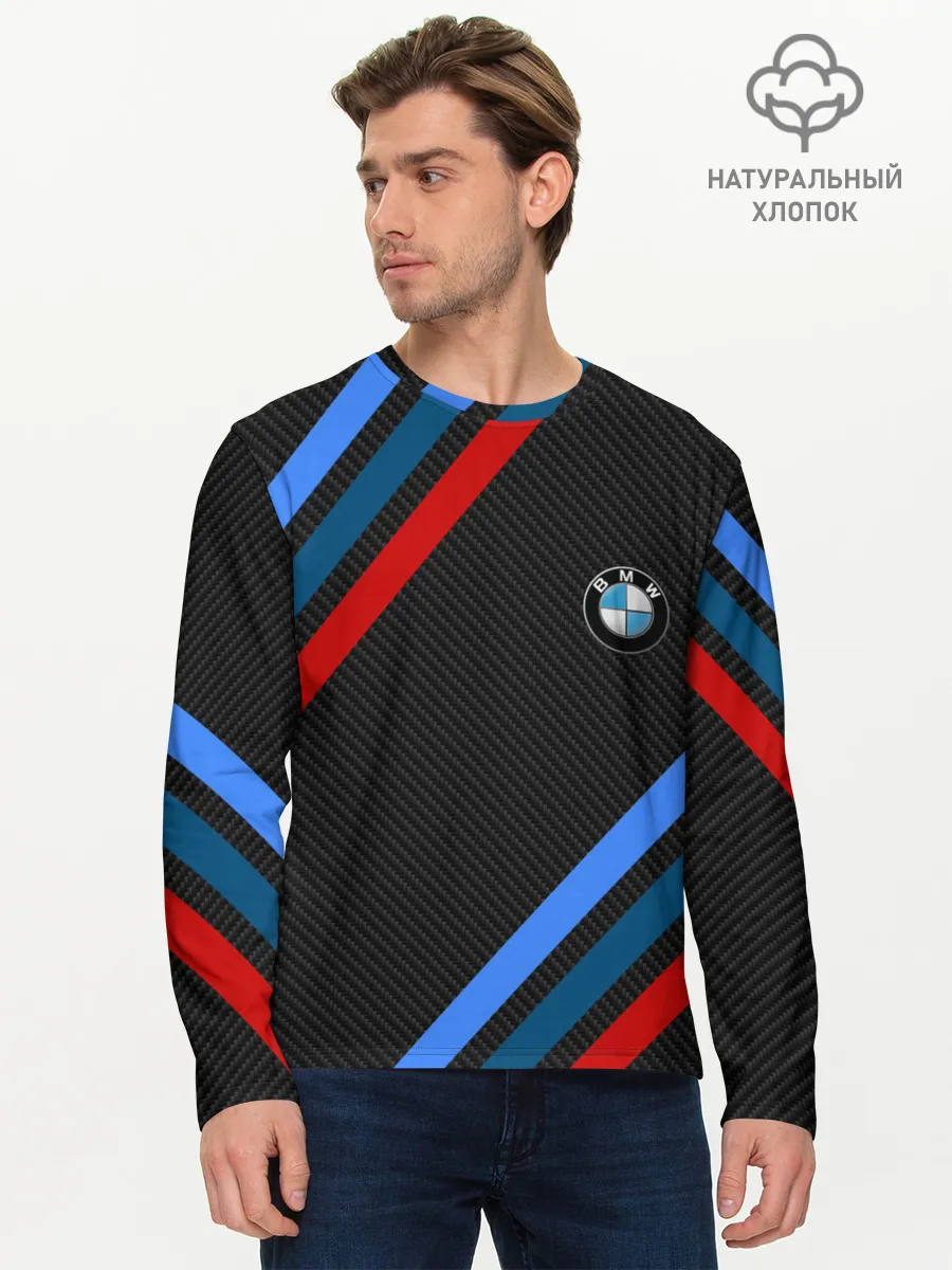 Мужской лонгслив базовый / BMW CARBON