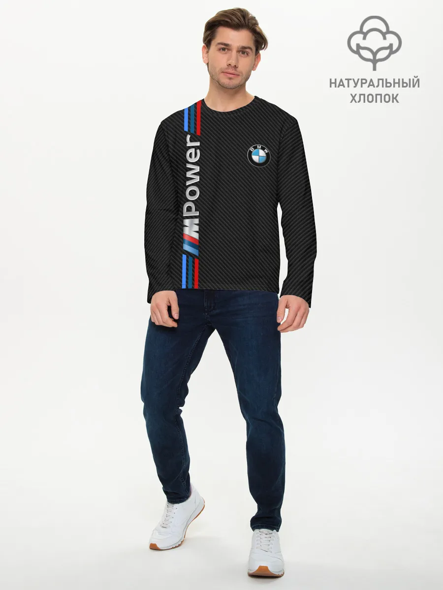 Мужской лонгслив базовый / BMW POWER CARBON