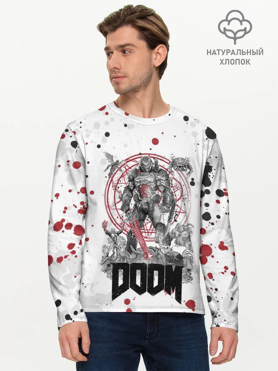 Мужской лонгслив базовый / Doom