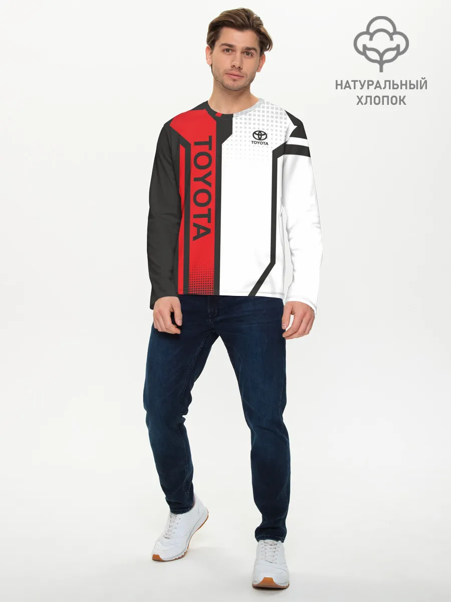 Мужской лонгслив базовый / Toyota Driver team